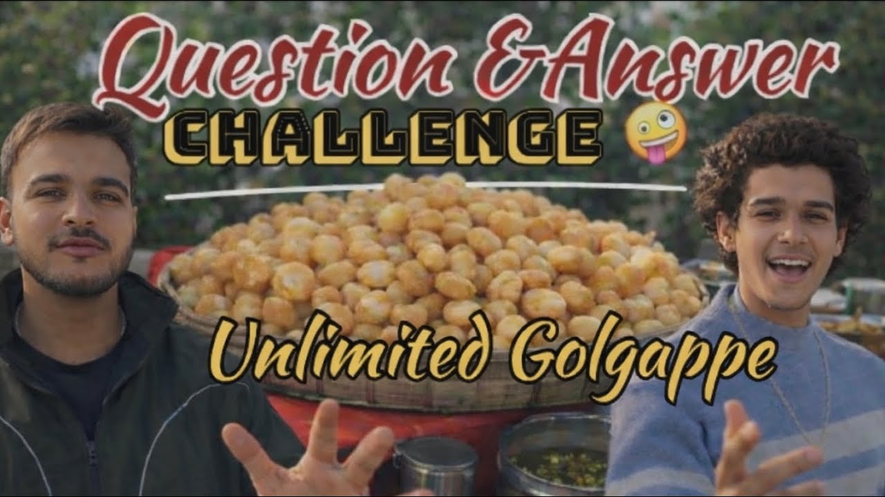 Unlimited Golgappe Challenge 🤪 | Sahi Jawab = Golgappa Free! 😋
