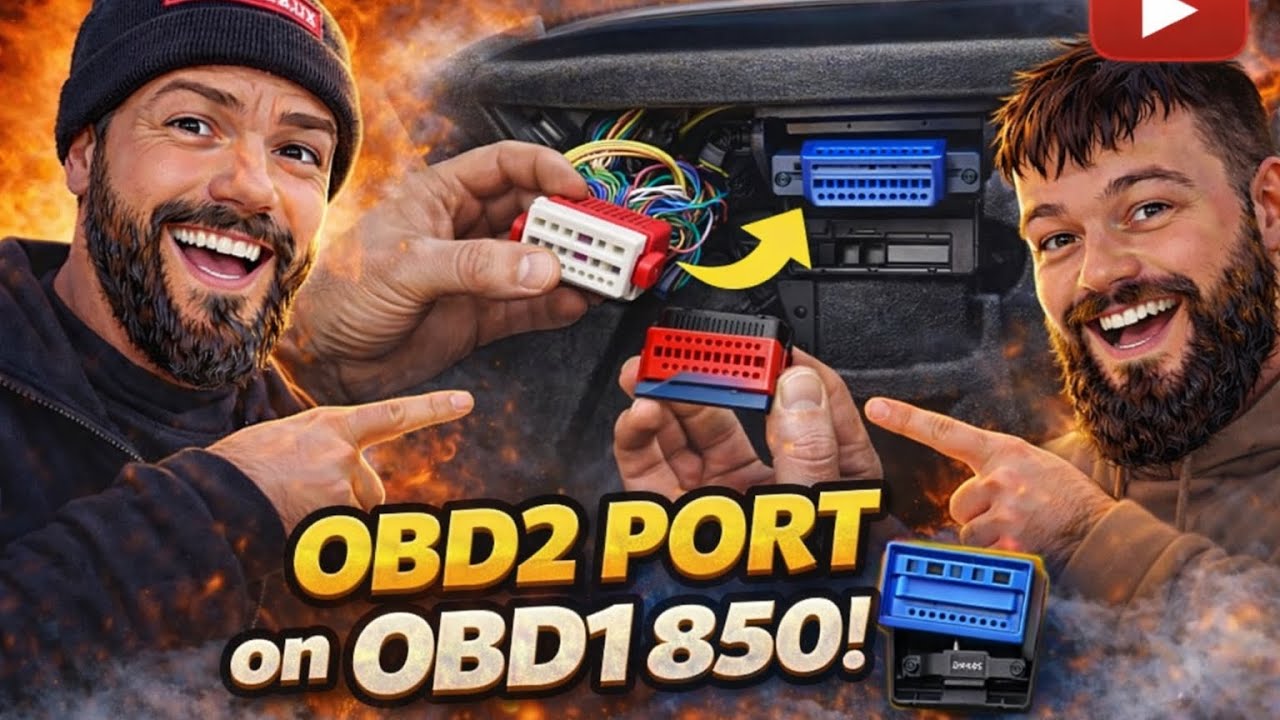 Installing OBD2 port to our OBD1 Volvo 850 T-5