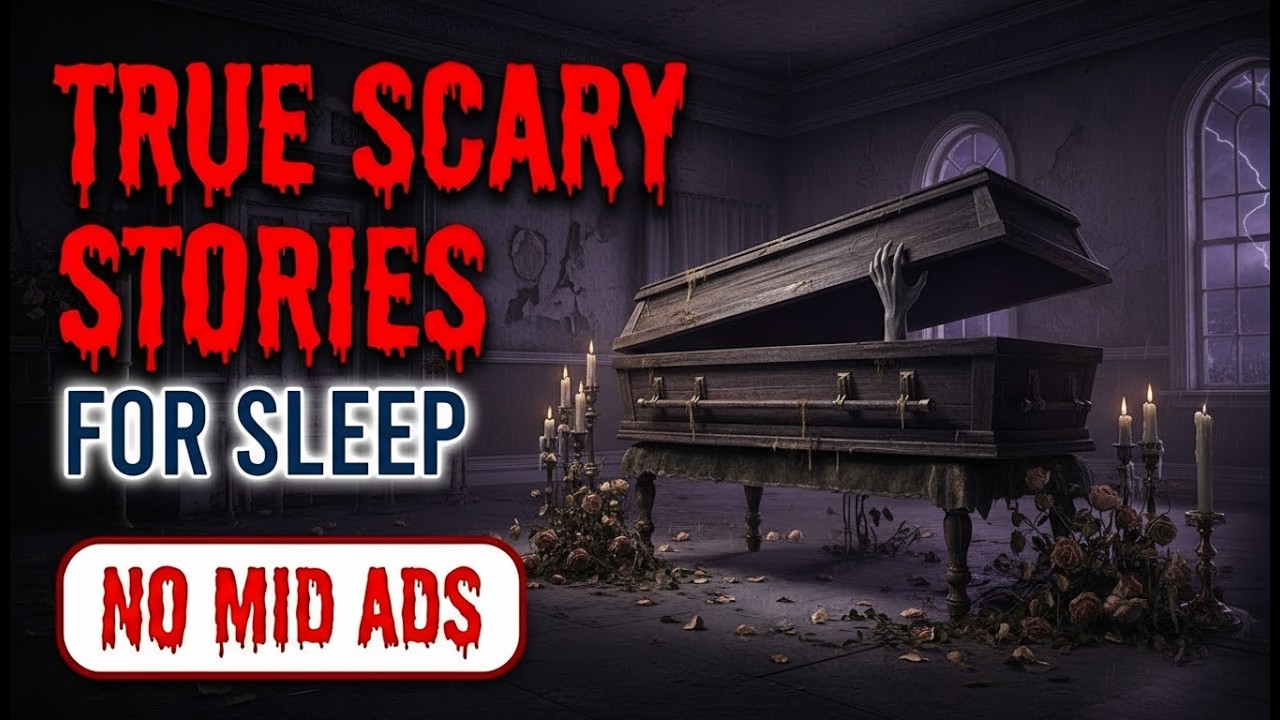 🛑 NO MID ADS 🛑 4+ HOURS of TRUE Scary Stories for Sleep | Gentle Rain | Black Screen | Vol. 101