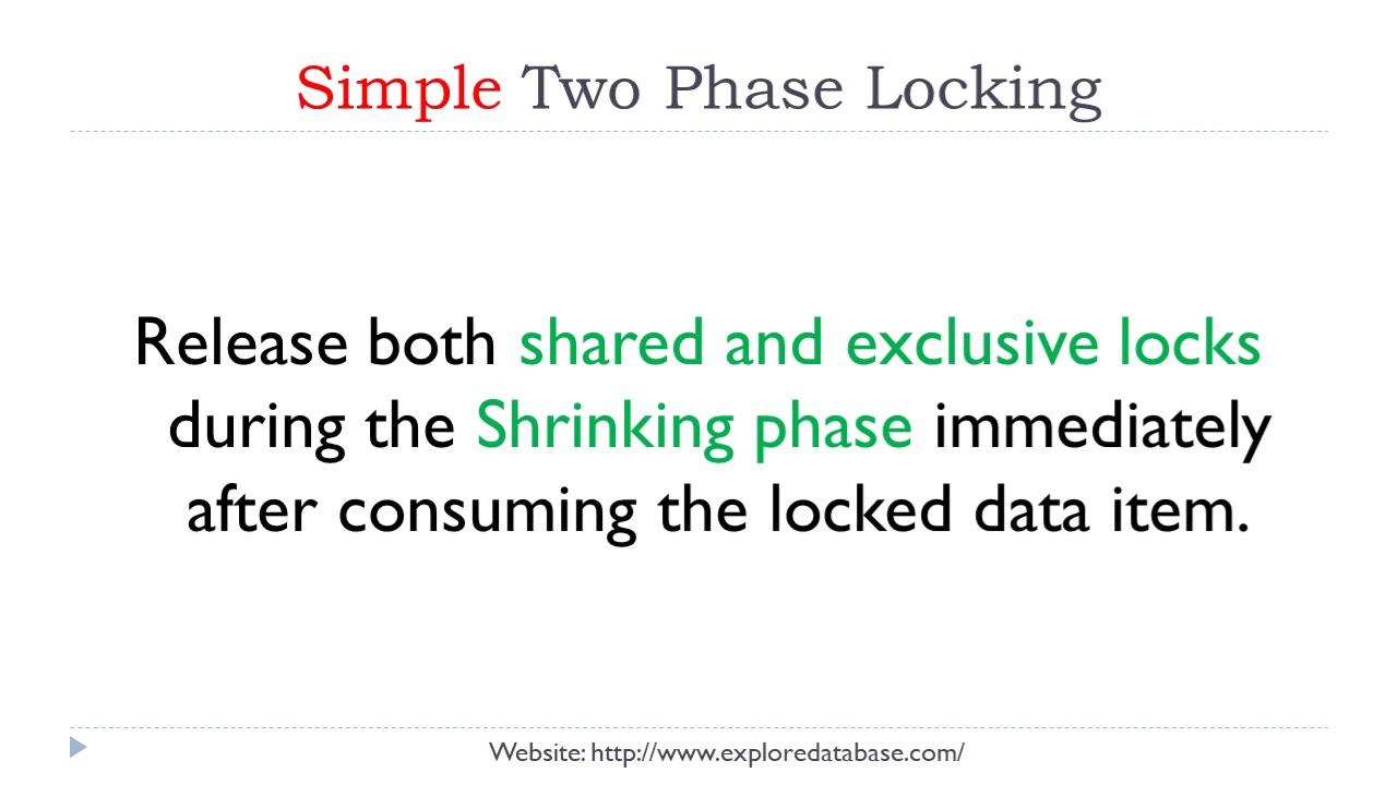 How does Two Phase locking protocol work - 10 minutes lecture in computer science