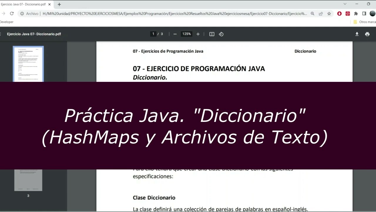 Ejercicio Java. 