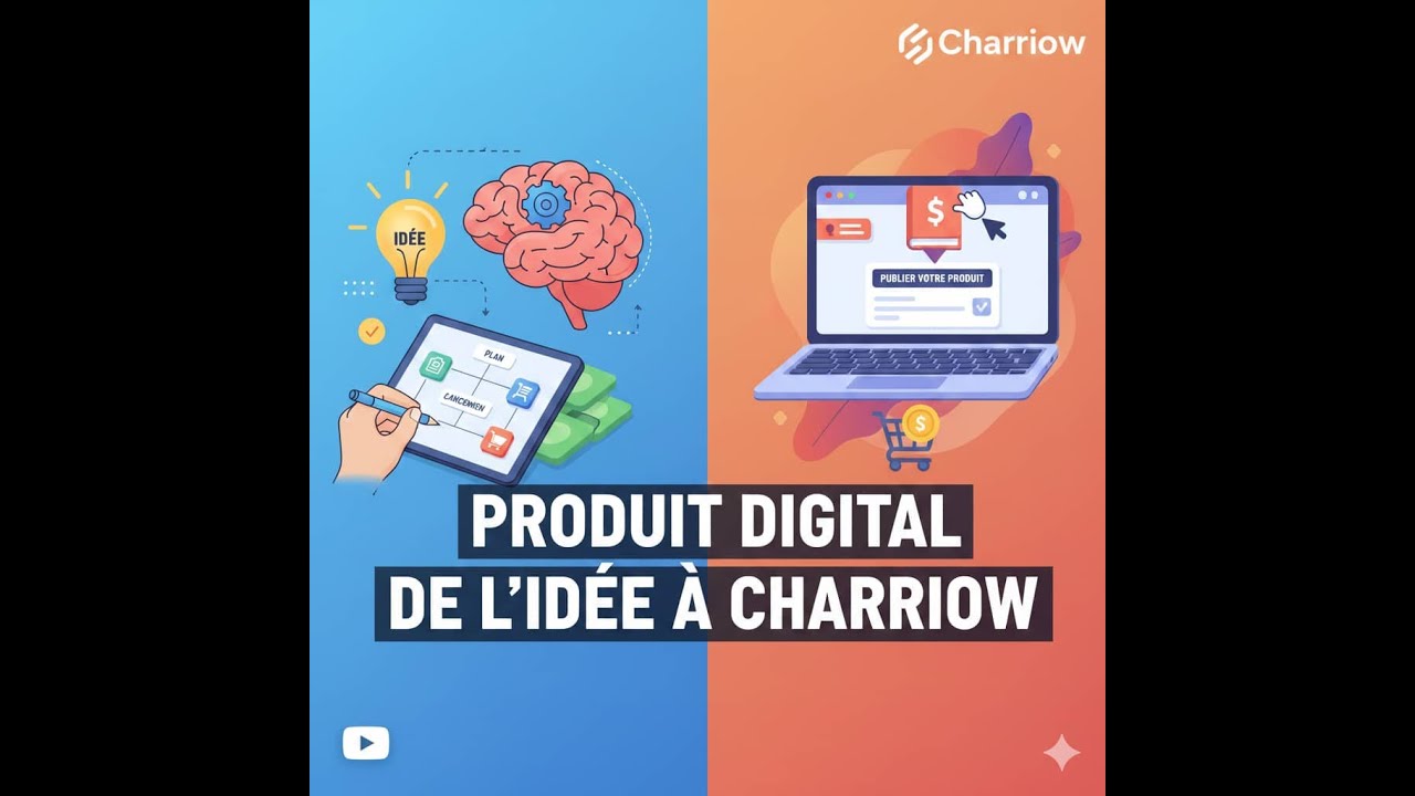 Comment cree un produit digitale et le publier sur chariow