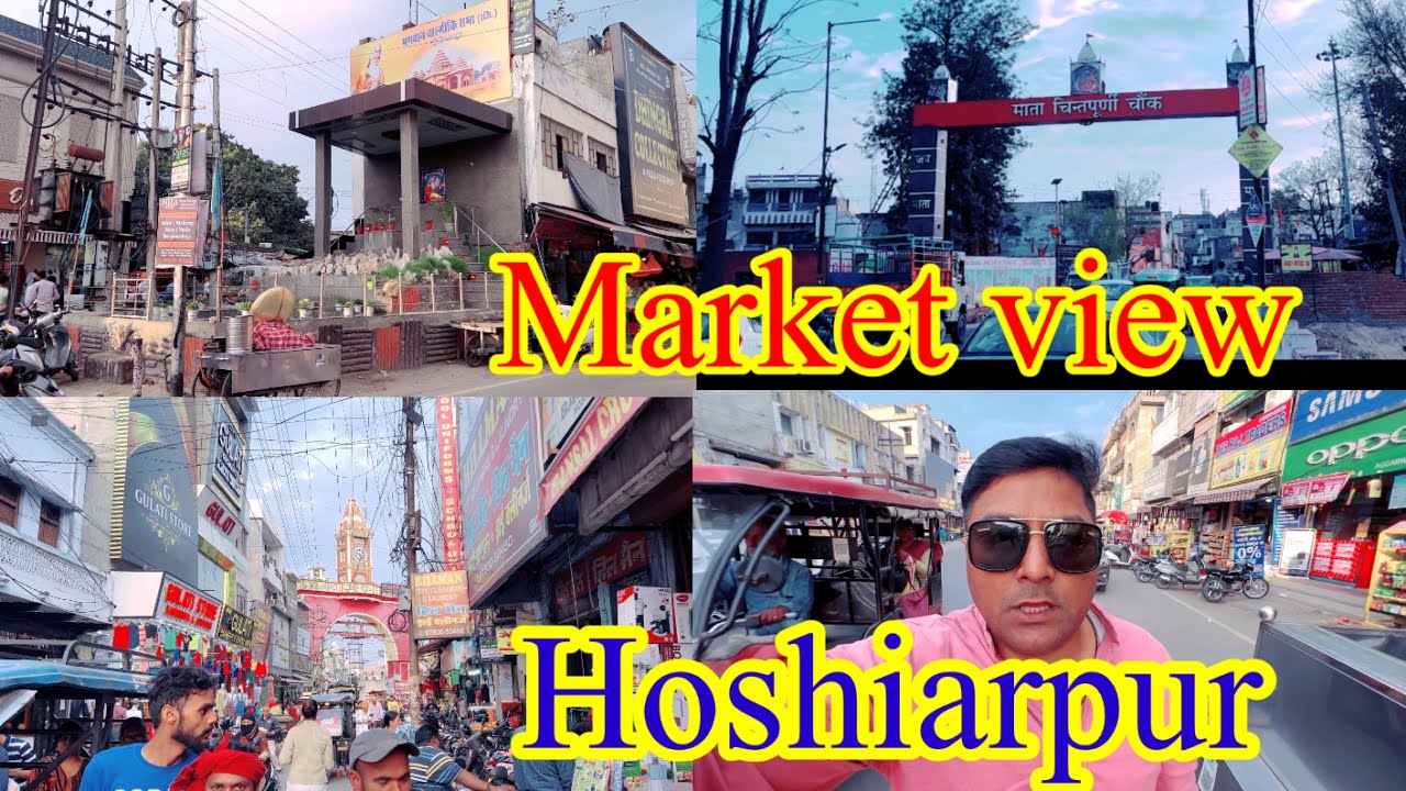 Market view II Ghanta Ghar Hoshiarpur II Hoshiarpur bazar view II Mata Chintpurni chowk II market I