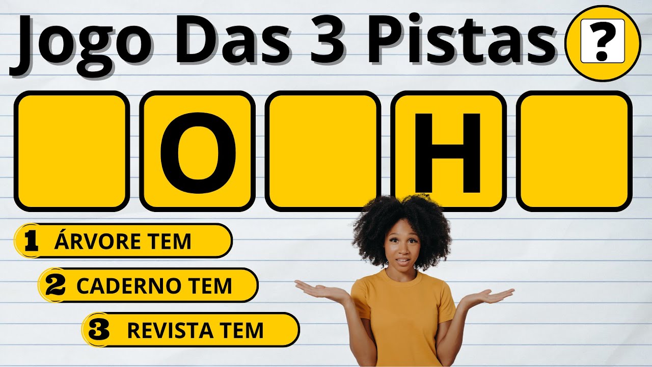 Você Consegue Descobrir Qual é a Palavra Com Apenas 3 Dicas? Jogo Das 3 Pistas #jogodas3pistas #quiz