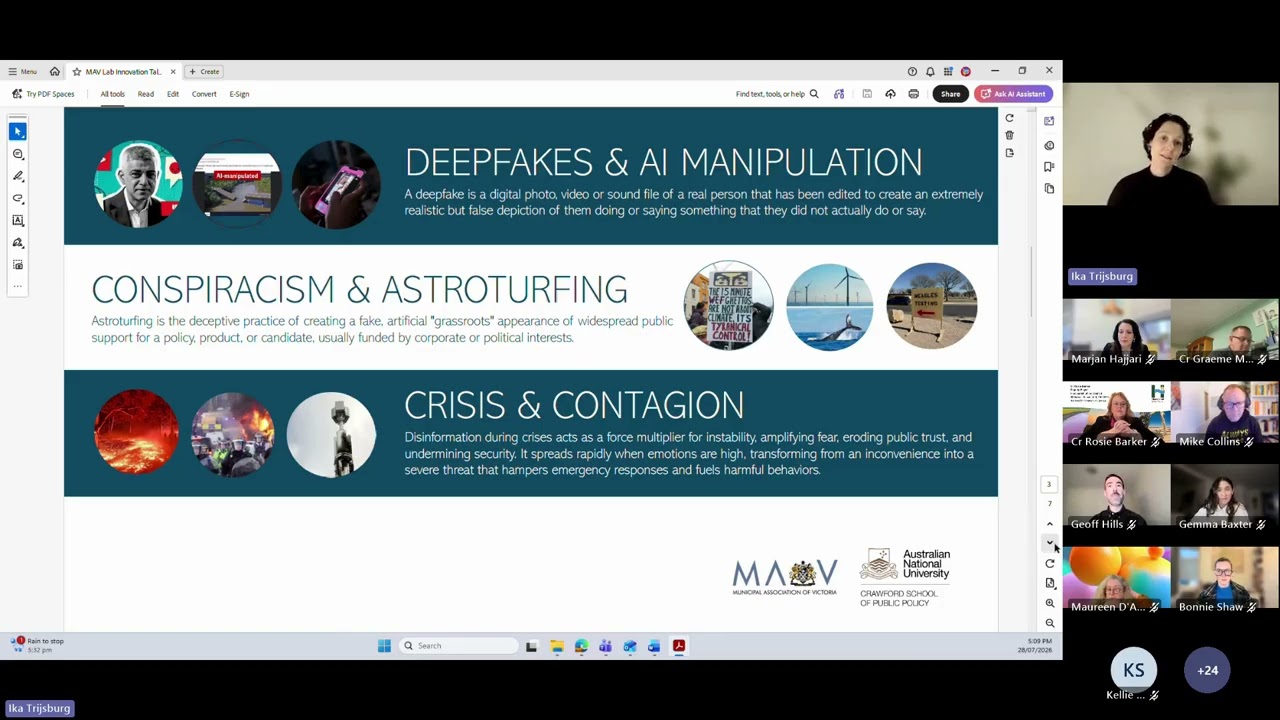 MAVlab Innovation Talks #16 - Truth Under Pressure: Local Government and Misinformation
