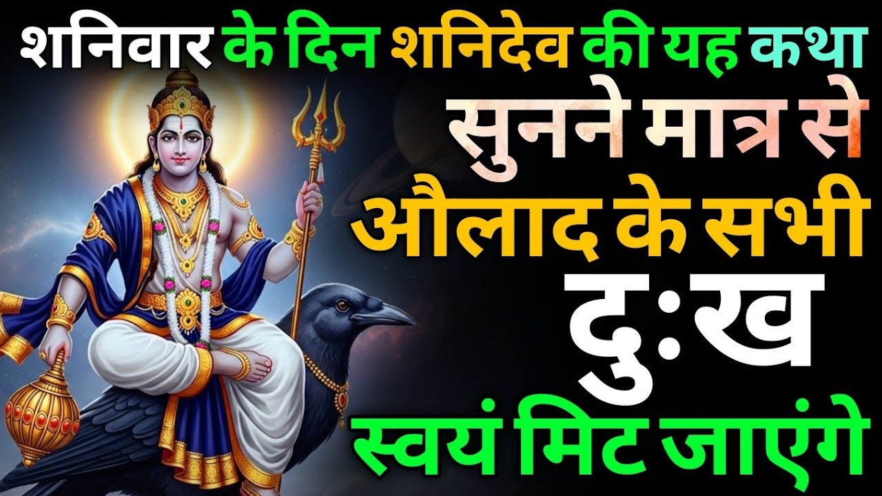शनिदेव की यह चमत्कारी शनिवार कथा, संतान के सभी दुख-दर्द दूर कर देती है | shanidev katha