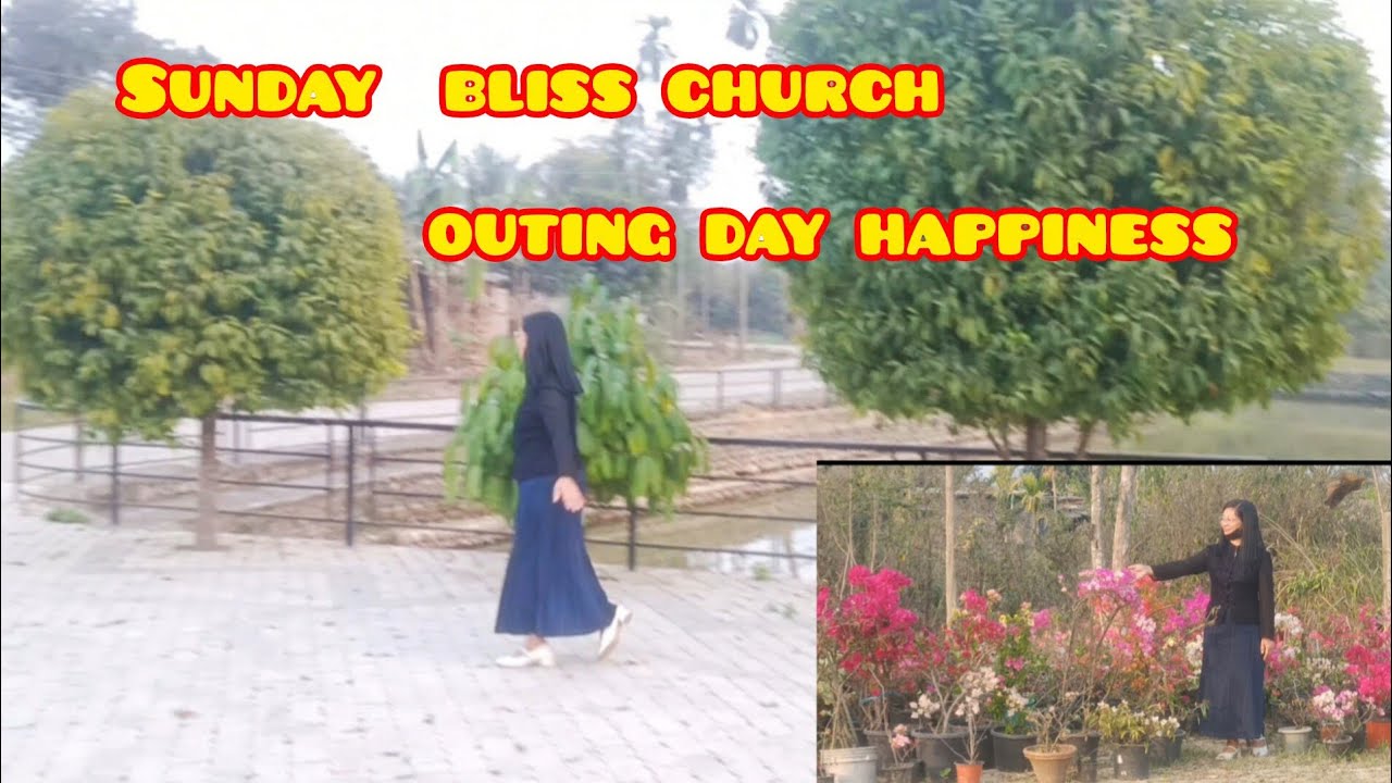 Sunday outing day 😊  attending sunday service visit friends and families.