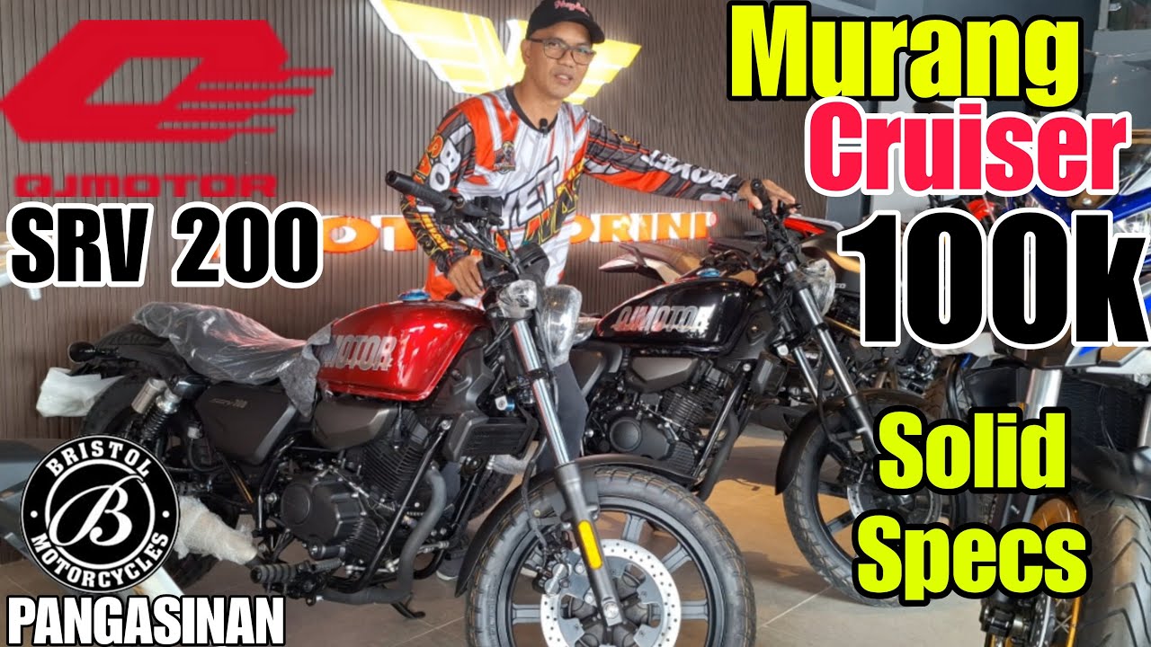 MERON PALA CRUISER BIKE  NA 100K Price - Loaded sa Feature  2023 QJ Motors SRV 200 - Perfect to