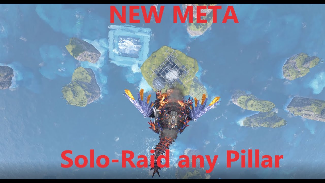 NEW META | SOLO-RAID ANY OCEAN PILLAR | Ark Official Small Tribes