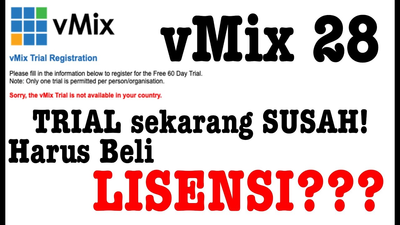 Install vMix 28 banyak Fitur Baru | Sekarang Sulit untuk registrasi vmix TRIAL | Beli Lisensi???