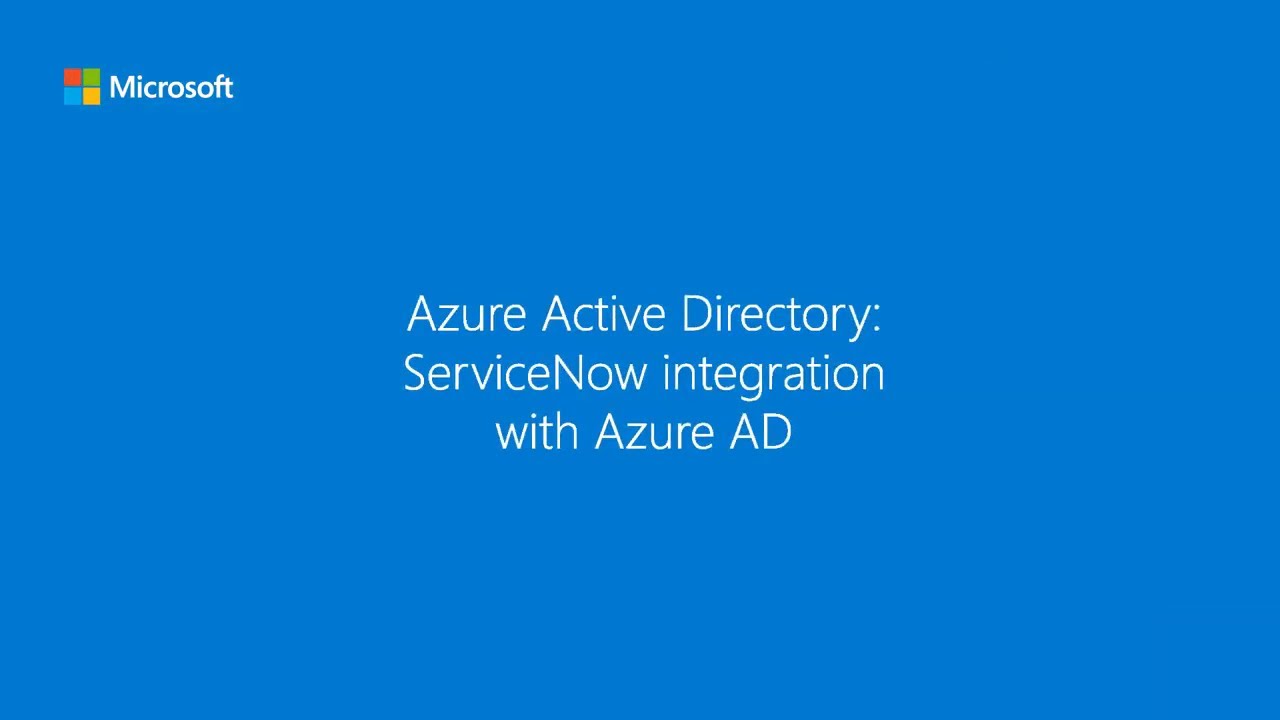 Entra ID: ServiceNow Integration with Entra ID