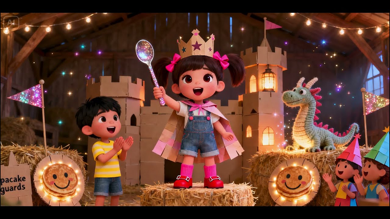 “Nina’s Cardboard Castle ✨ | Imagination Song for Kids | Pretend Play, Creativity & Craft Rhyme