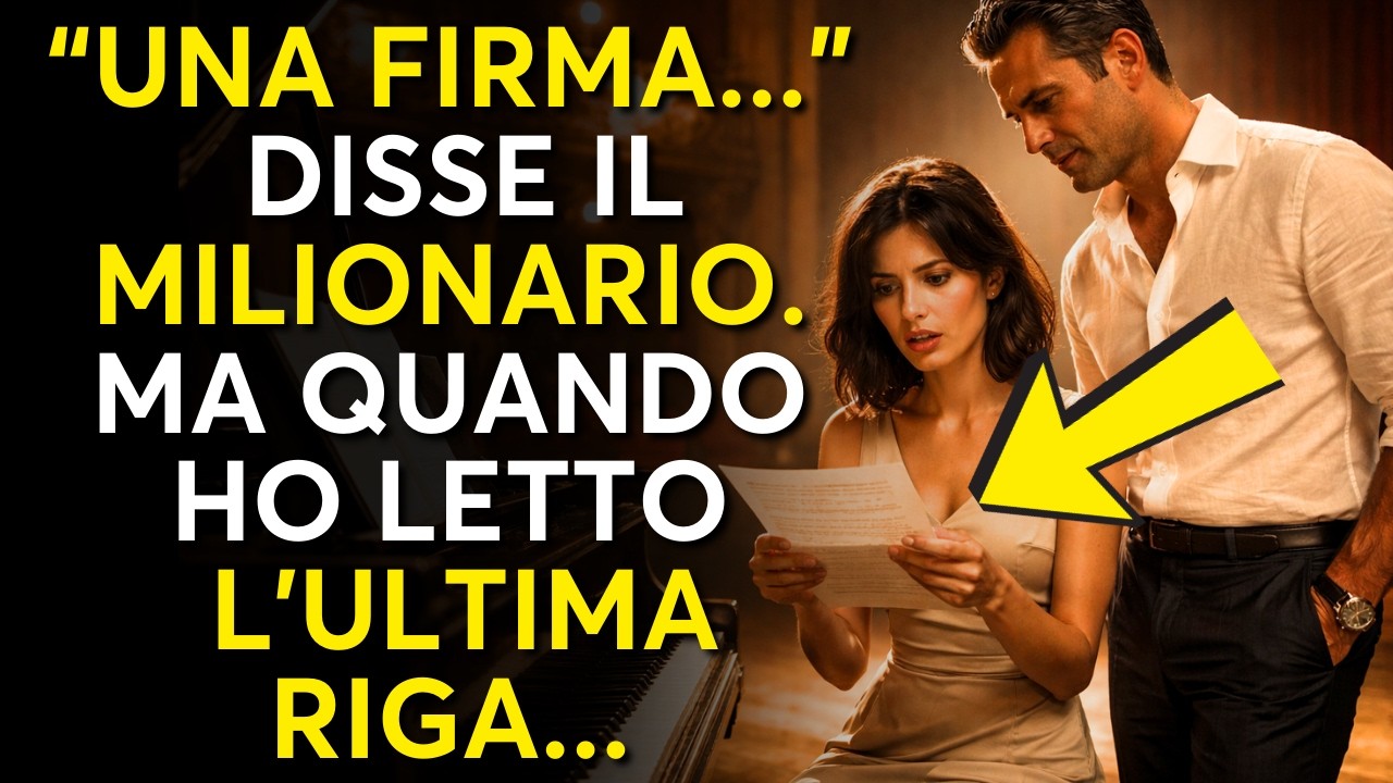 “Basta firmare.” La mia risposta ha distrutto l'ego dell'uomo più ricco della città...
