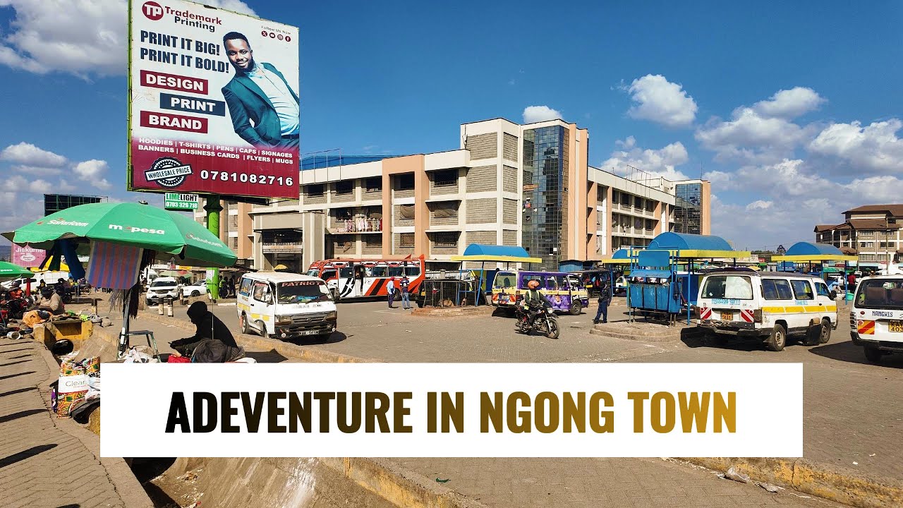Ngong Town with a view of Ngong Hills | Kenya