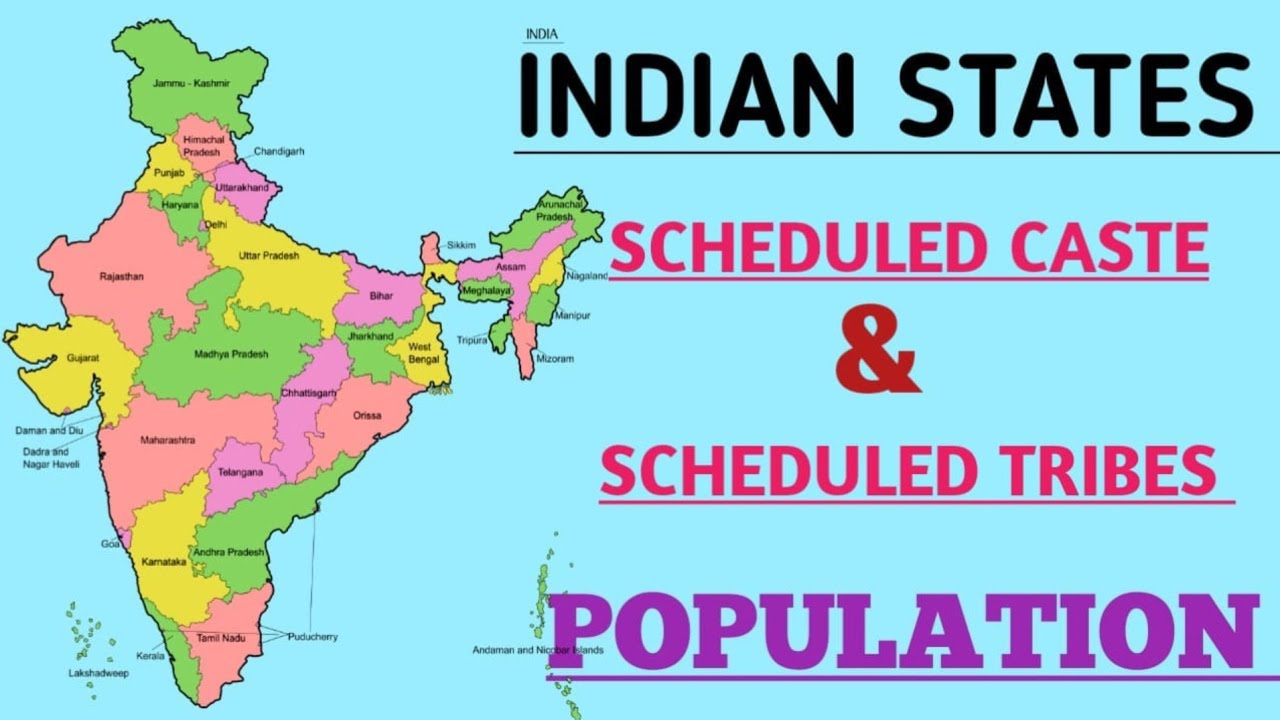 Indian States Scheduled Caste and Schedule Tribes Population || India State Wise SC ST Population