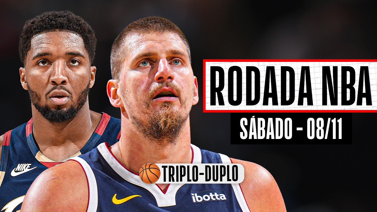 JOKIC faz TRIPLO-DUPLO na vitória dos NUGGETS; MITCHELL comanda VIRADA dos CAVS - Rodada NBA 08/11