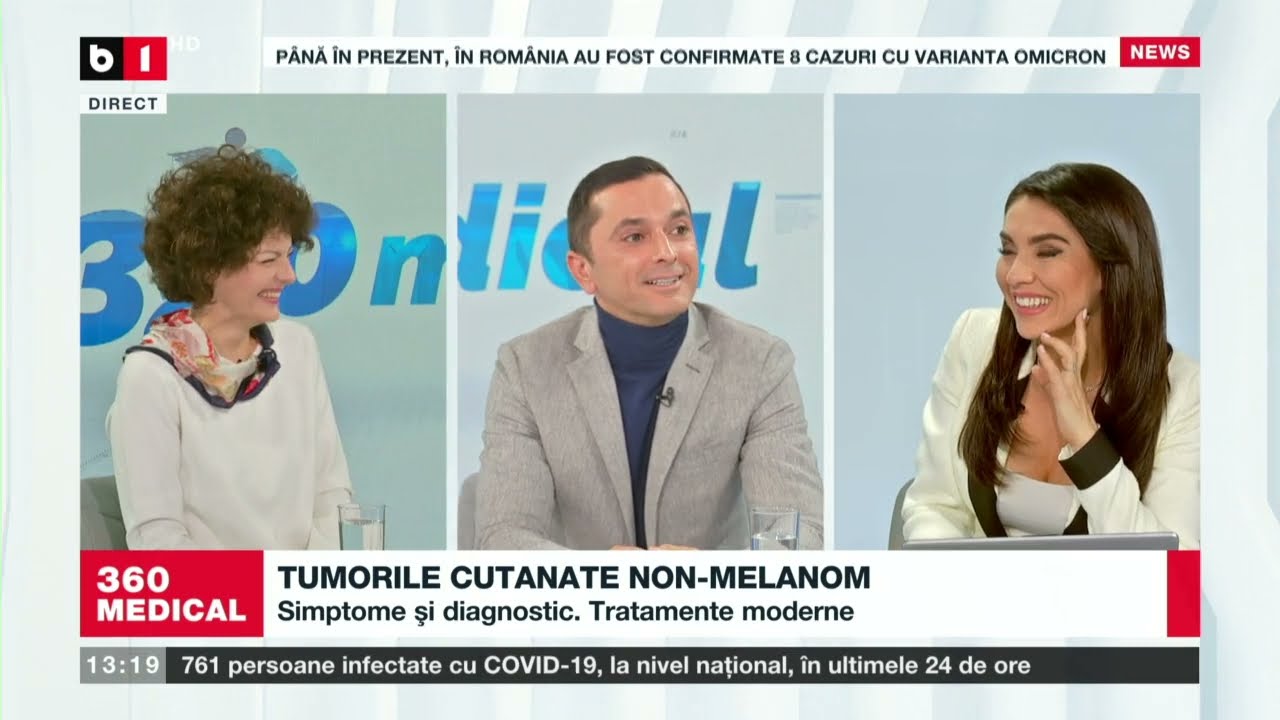EMISIUNEA 360MEDICAL - B1TV - Tumorile cutanate non-melanom 12.12.2021