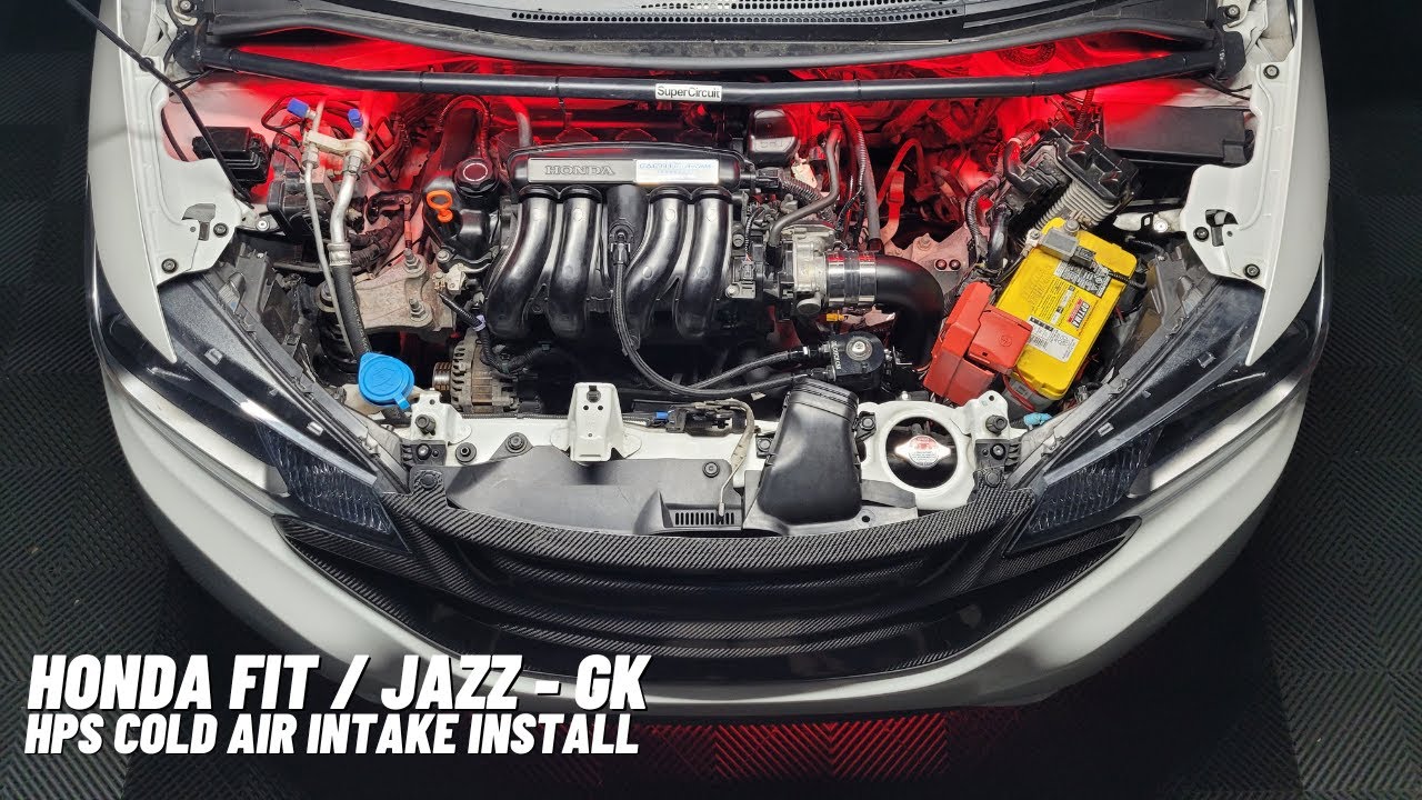 Honda Fit Jazz - GK - Система холодного впуска HPS - Установка - Обзор - Звук - Сравнение с завод...