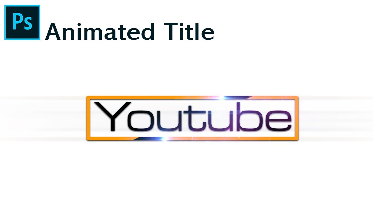 Photoshop Text Animation Tutorial : Make Motion graphics Title Animation | using Timeline Animation