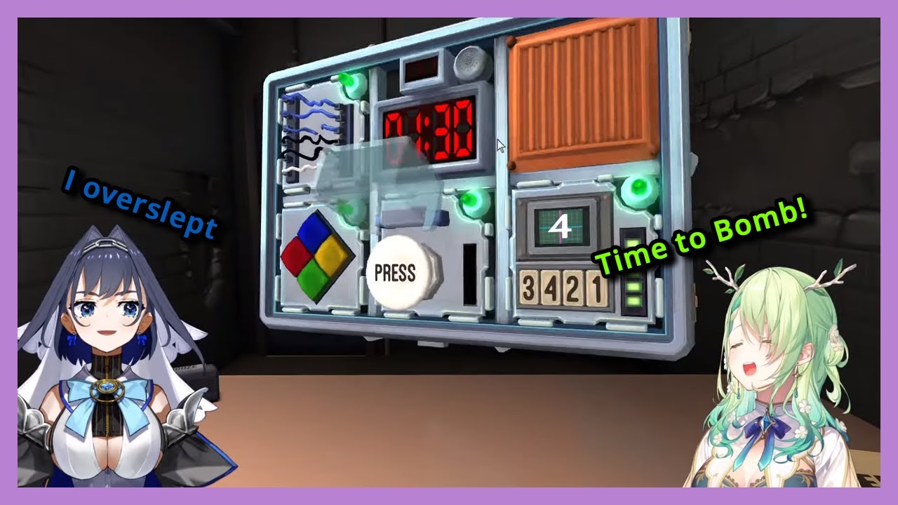 Bomb Defusal and Flirting ASMR with Fauna and Kronii