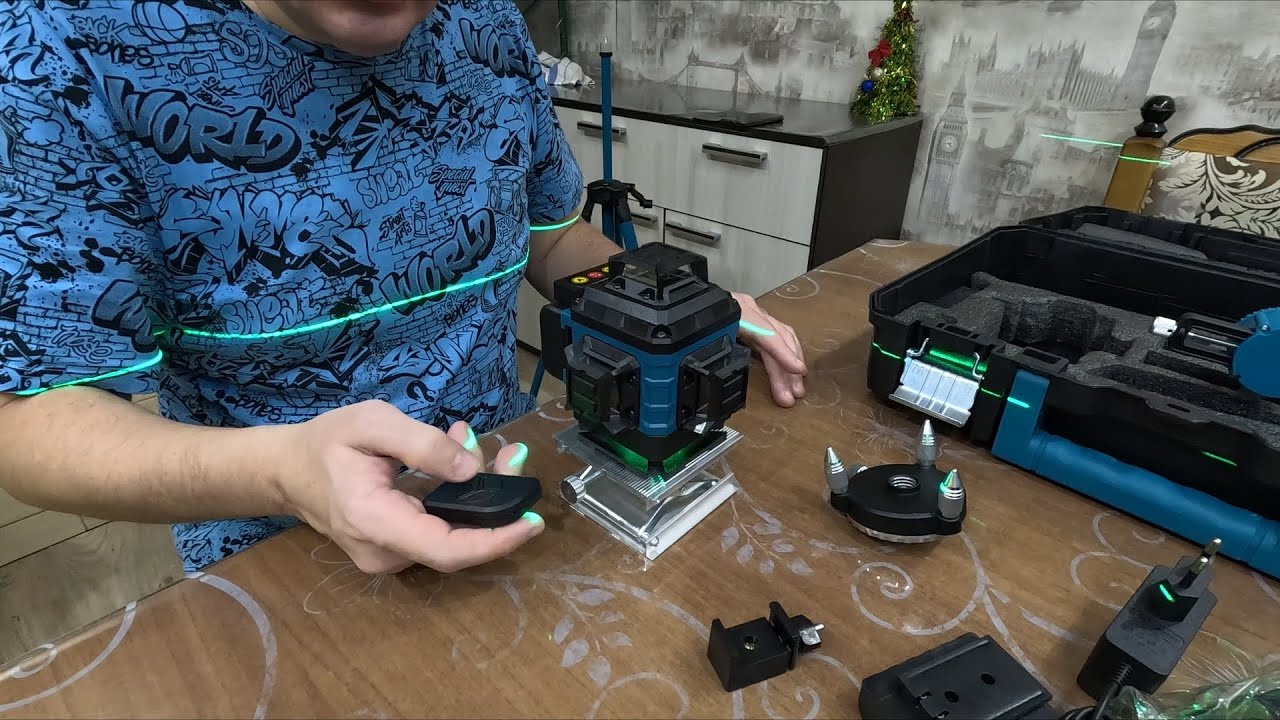 Купил на Вайлдберриз Строительный Лазерный Уровень 4D 3D, Обзор Распаковка.