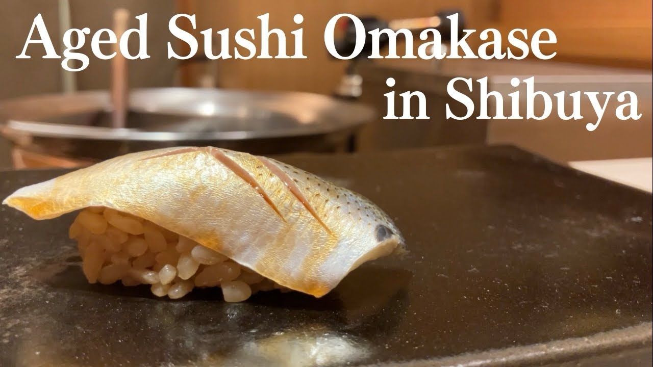 ＄45 Sushi Omakase In Shibuya Tokyo Japan | Aged Sushi