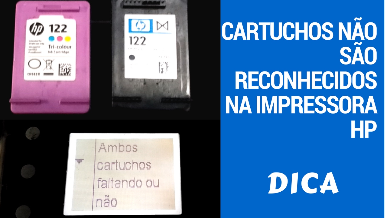 Cartucho não reconhece na impressora HP - dica