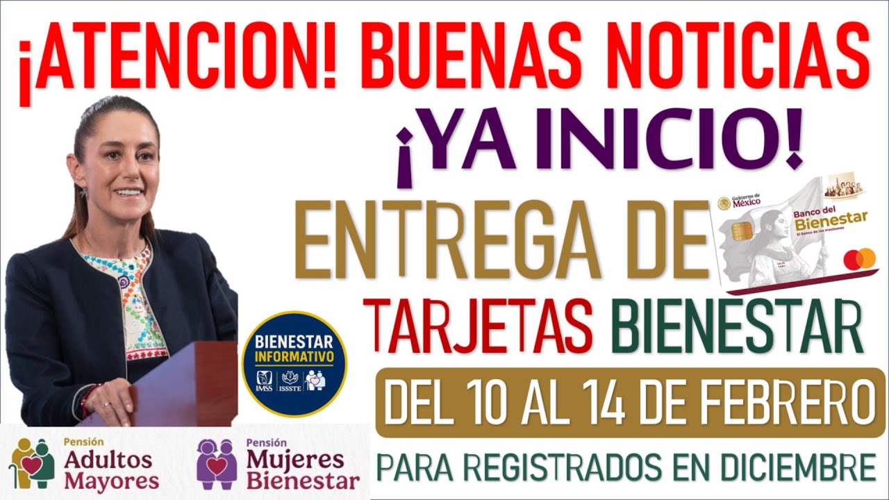 🪪🤑Tarjeta del Bienestar febrero💵 estas personas la reciben del 10 al 14 y así puedes consultarla