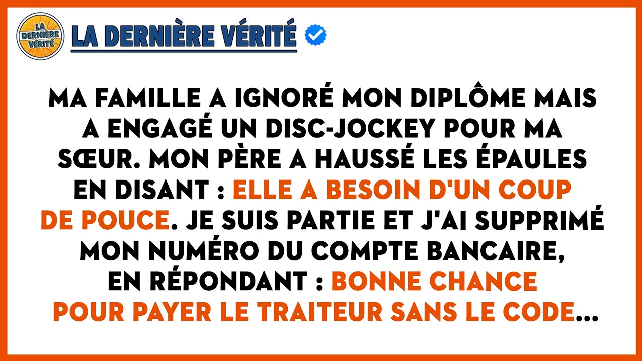 Mon Père A Ignoré Mon Diplôme : « Ta Sœur A Besoin D’un Coup De Pouce », J’ai Supprimé Le Code...