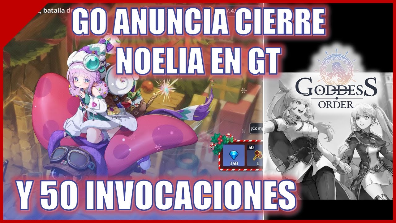 Goddess Order anuncia el cierre, y viene Noelia con navidad - Guardian Tales
