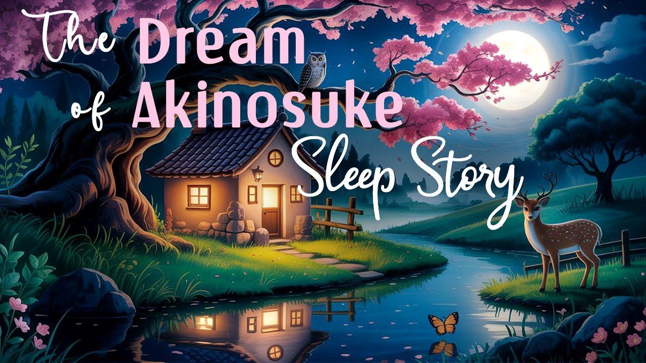 🌙A Dreamy RELAXING Story For The DEEPEST SLEEP: The Dream of Akinosuke 😴  NO ADS -Black Screen