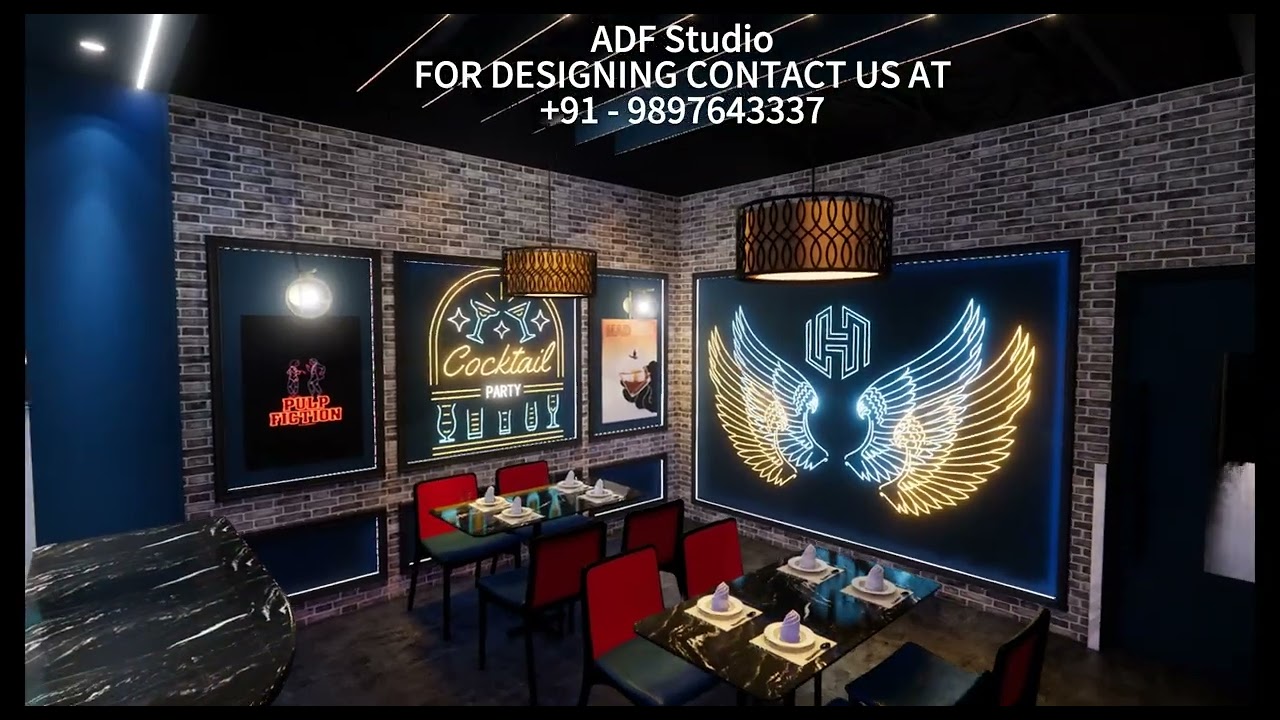 Restaurant & Bar Interior Design for Ms Shri Devi ji at Georgia USA- Indian Taste In USA