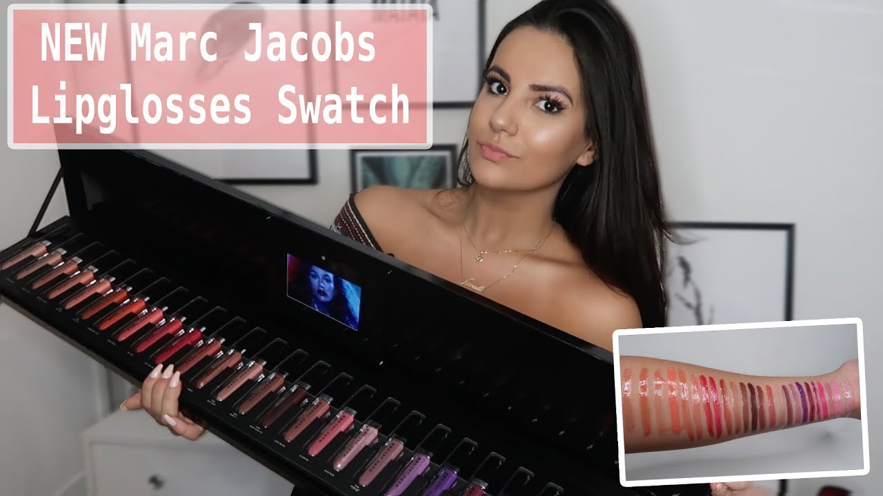 NEW Marc Jacobs Enamored Hi-Shine Lip Lacquer Swatches | Nicole Corrales