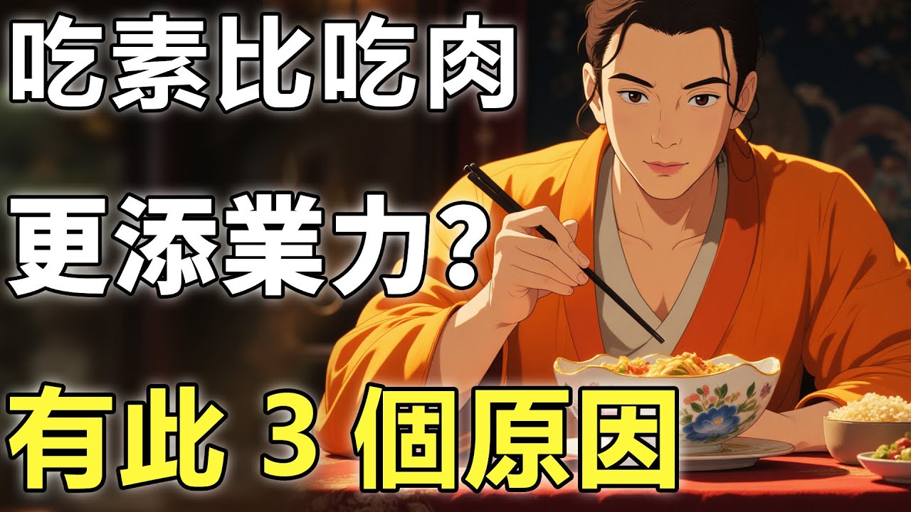 吃素比吃肉更添業力？佛祖開示：有此3個原因！第3點更是令人深思不已【因果|佛學|業障】