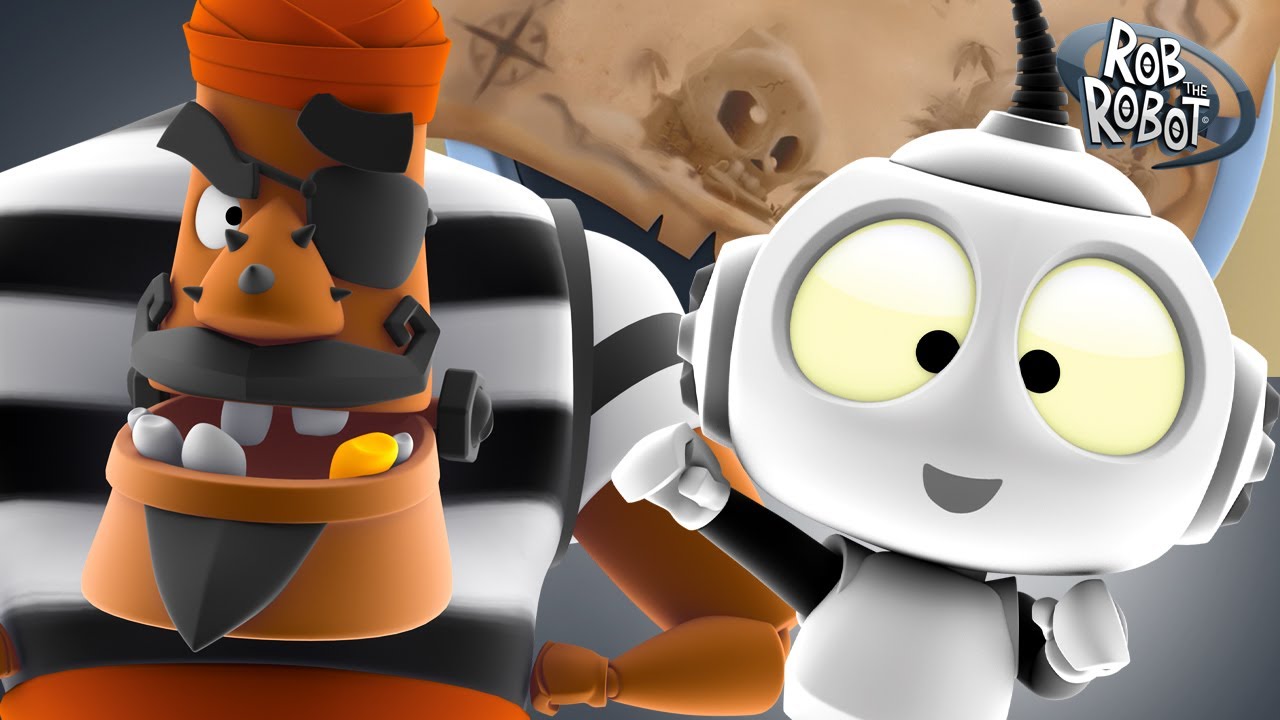 Pirate Treasure in Outer Space! 🚀 | Rob The Robot | Preschool Learning