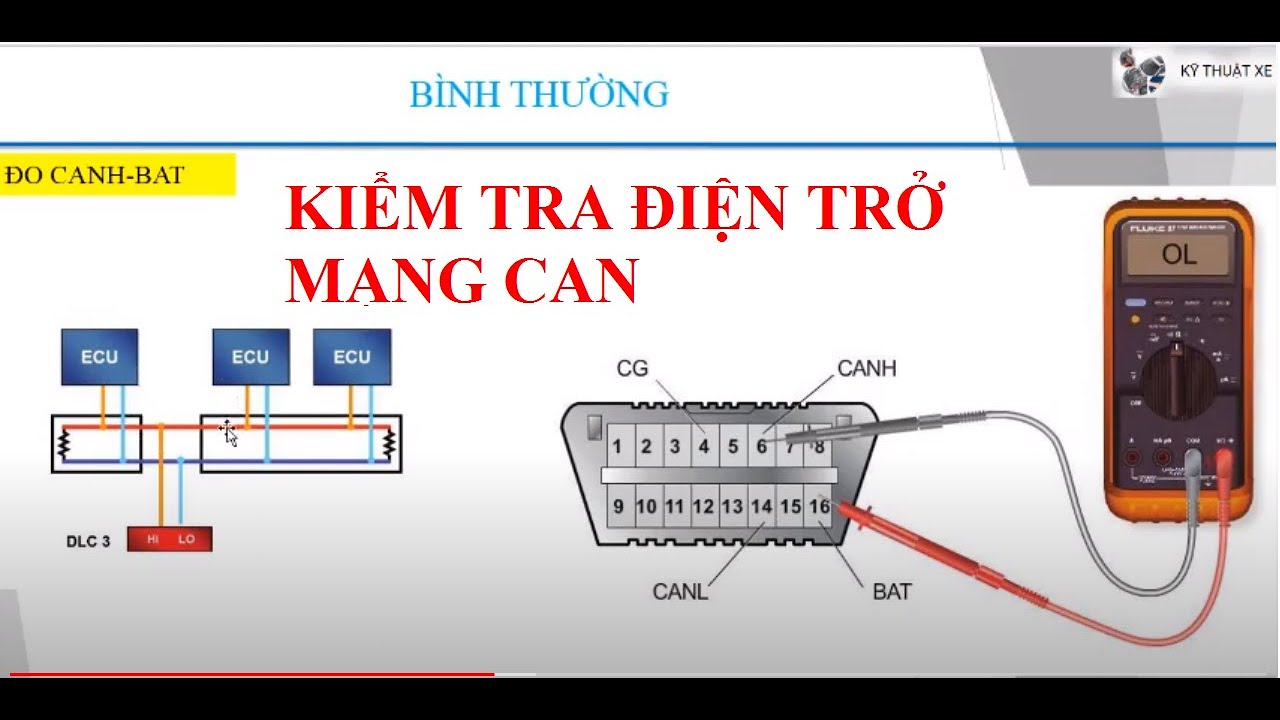 Kiểm tra điện trở chẩn đoán mạng CAN #CAN |KỸ THUẬT XE