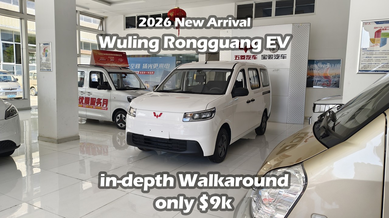 2026 New Arrival Wuling Rongguang EV 310km Bus Standard Edition in-depth Walkaround -BigBearTestCar