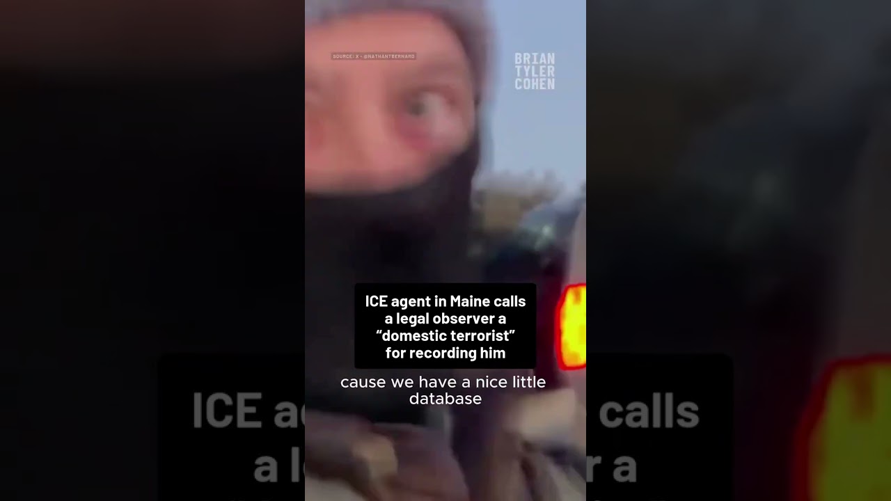 ICE agent in Maine calls a legal observer a 