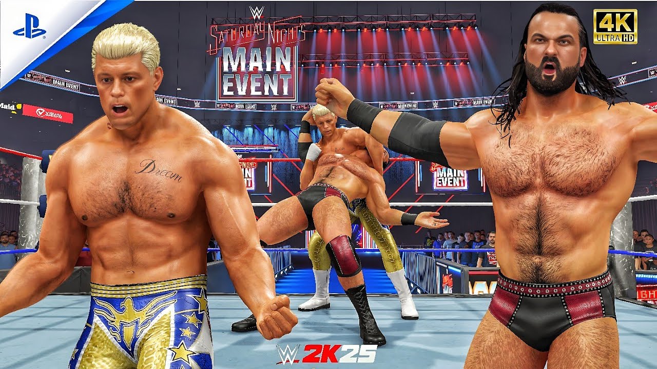 WWE 2K25 – Drew McIntyre vs Cody Rhodes | WWE Championship Match | SNME | PS5™ Pro [4K60]