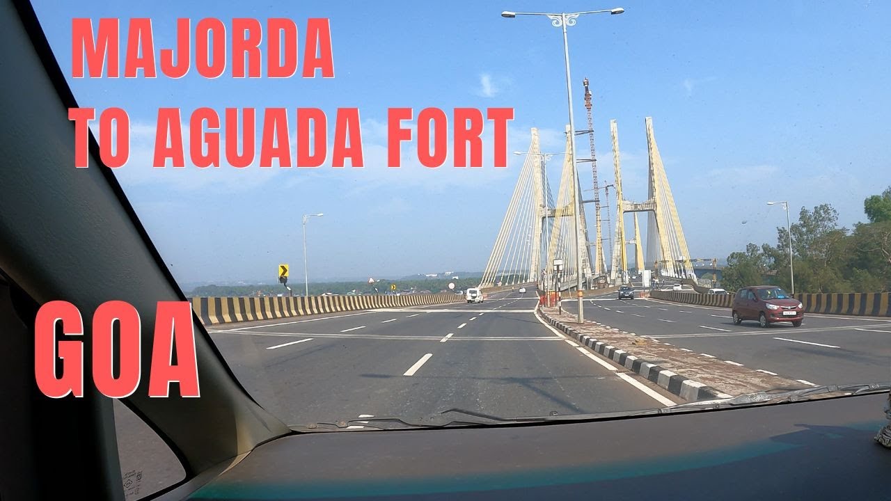 Scenic drive from Majorda to Aguada Fort - Goa