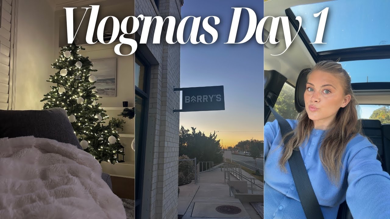 VLOGMAS DAY 1 🎄 First Vlogmas as a Fiancé in Our New House! Barry’s Workout, WFH & More