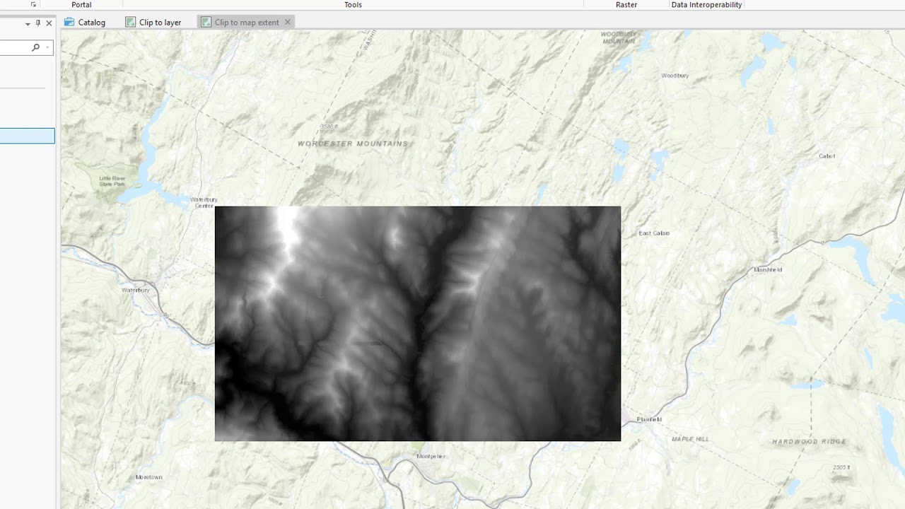 Обрезка растровых данных с помощью растровых функций в ArcGIS Pro