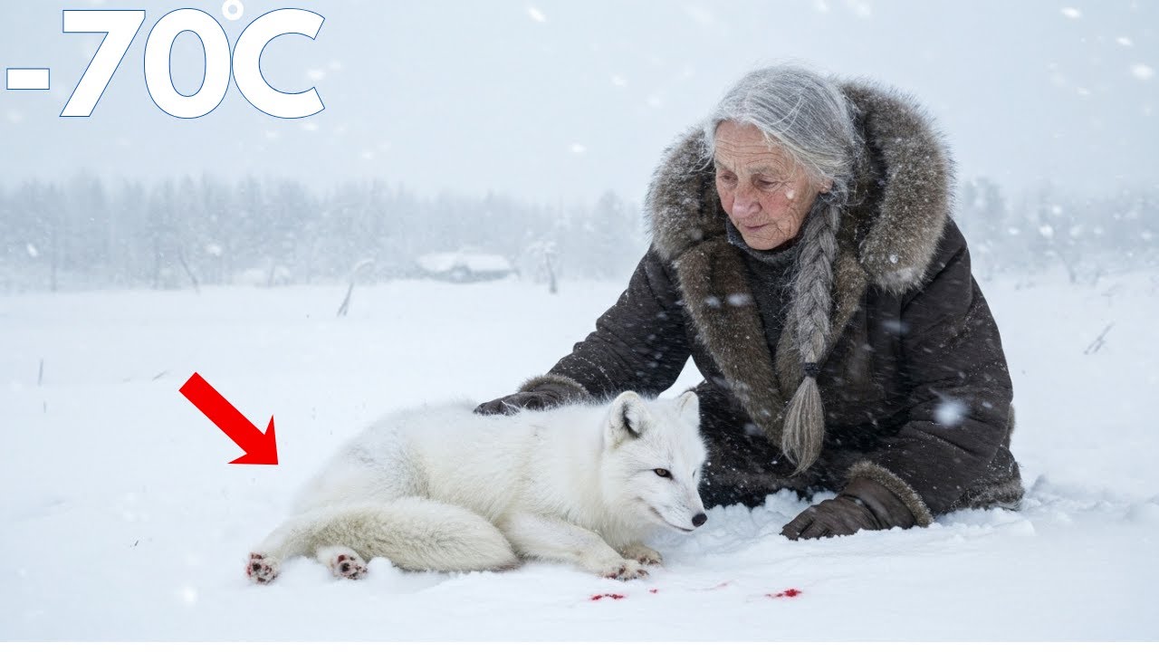 ❄️🦊 An 80-Year-Old Hunter Thought She Would Die Alone That Winter — Until She Saved a Fox at −71°C