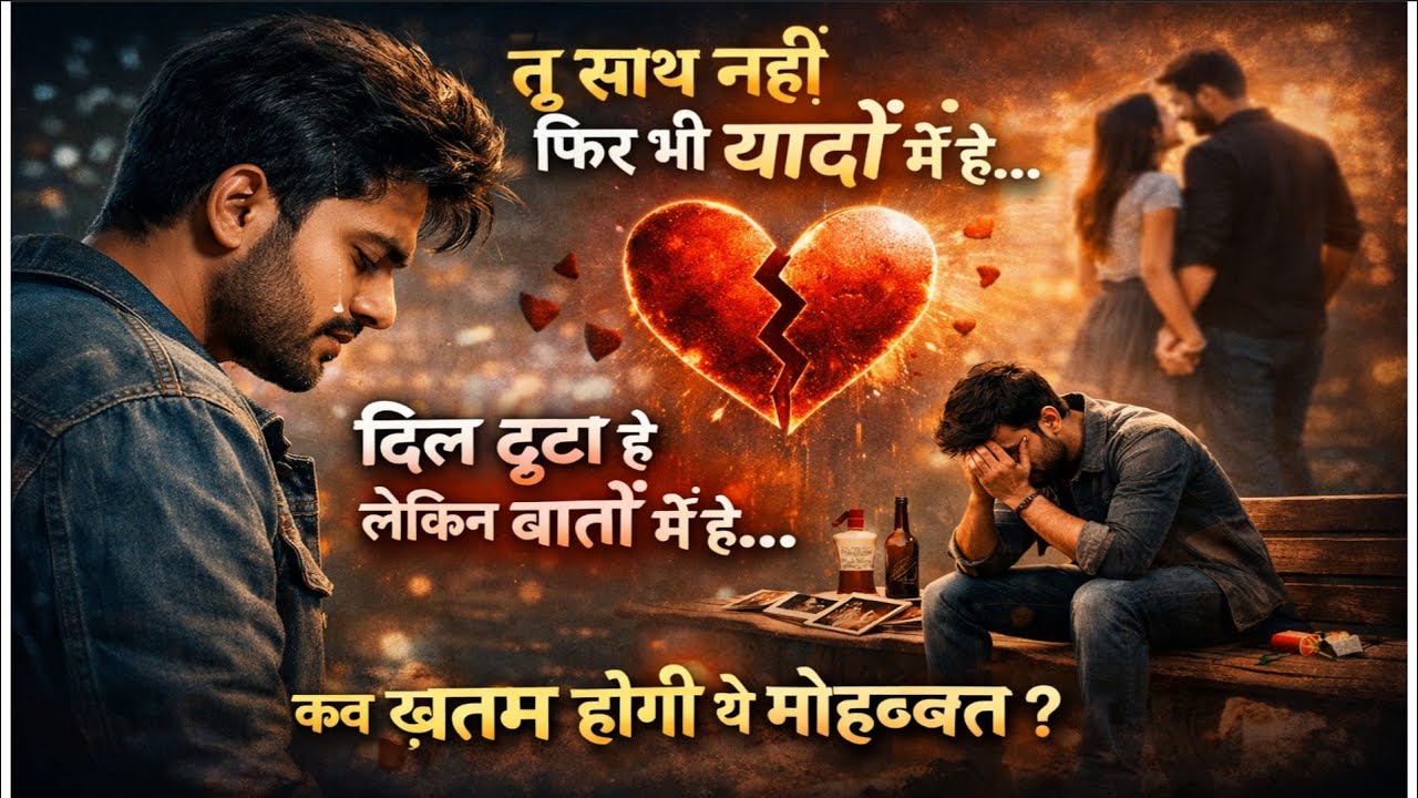 तू साथ नहीं, फिर भी यादों में है 💔 | Heart Touching Sad Song | Breakup Poetry Song