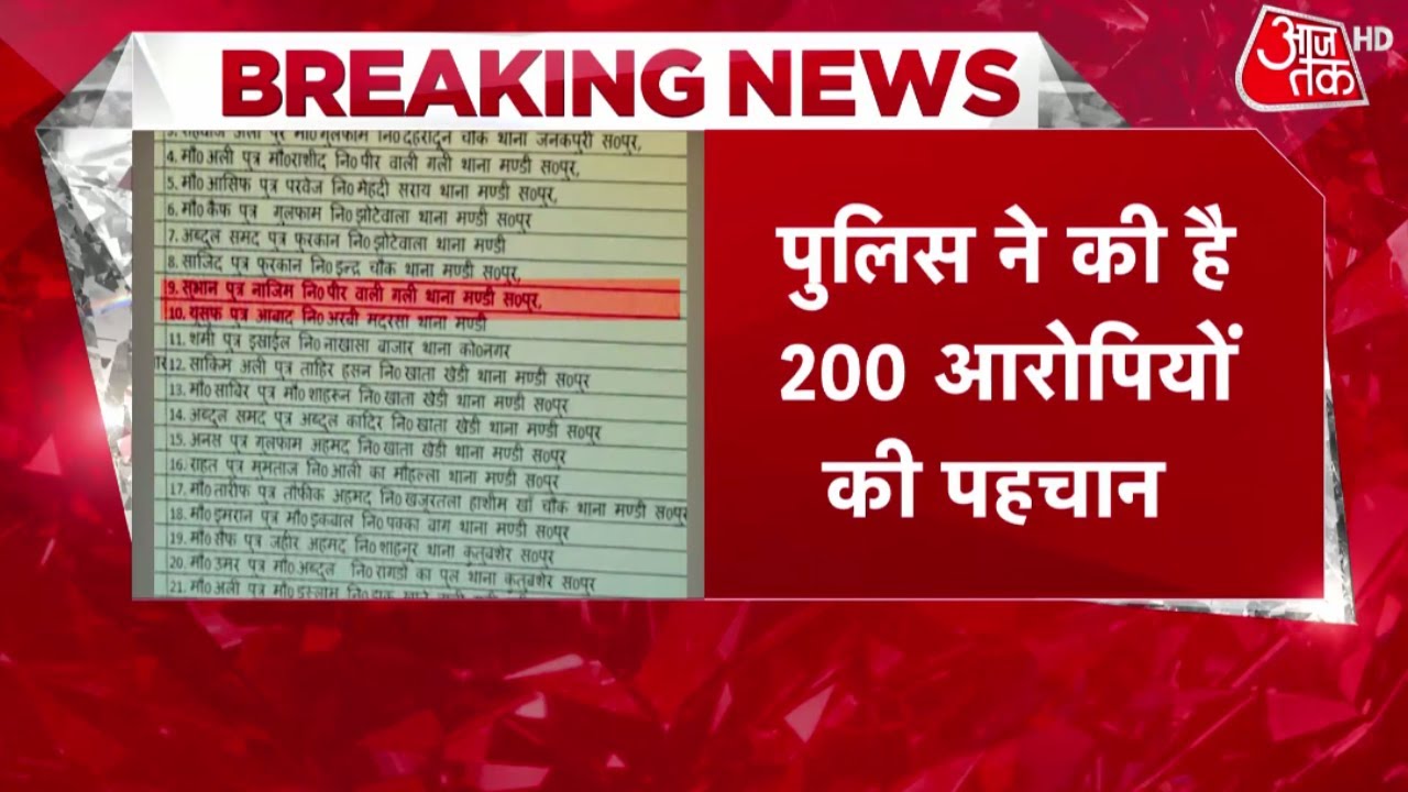 Saharanpur Violence: 1000 से ज्यादा CCTV तस्वीरें और मोबाइल वीडियो जब्त | Saharanpur Ruckus
