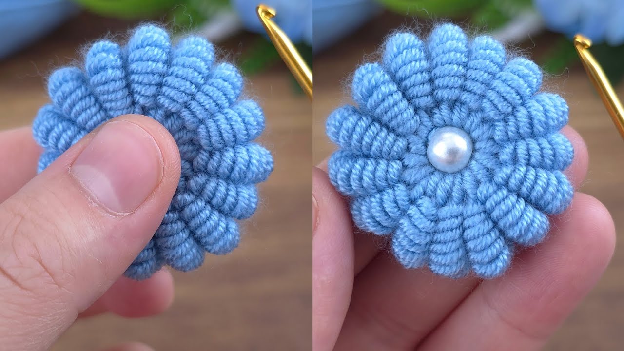 Oh my god!!! Tiny Blue Blossom!!  Crochet in Just Minutes!