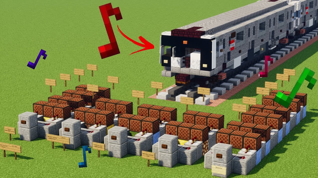 Урок по созданию звукового эффекта дверного звонка поезда Minecraft