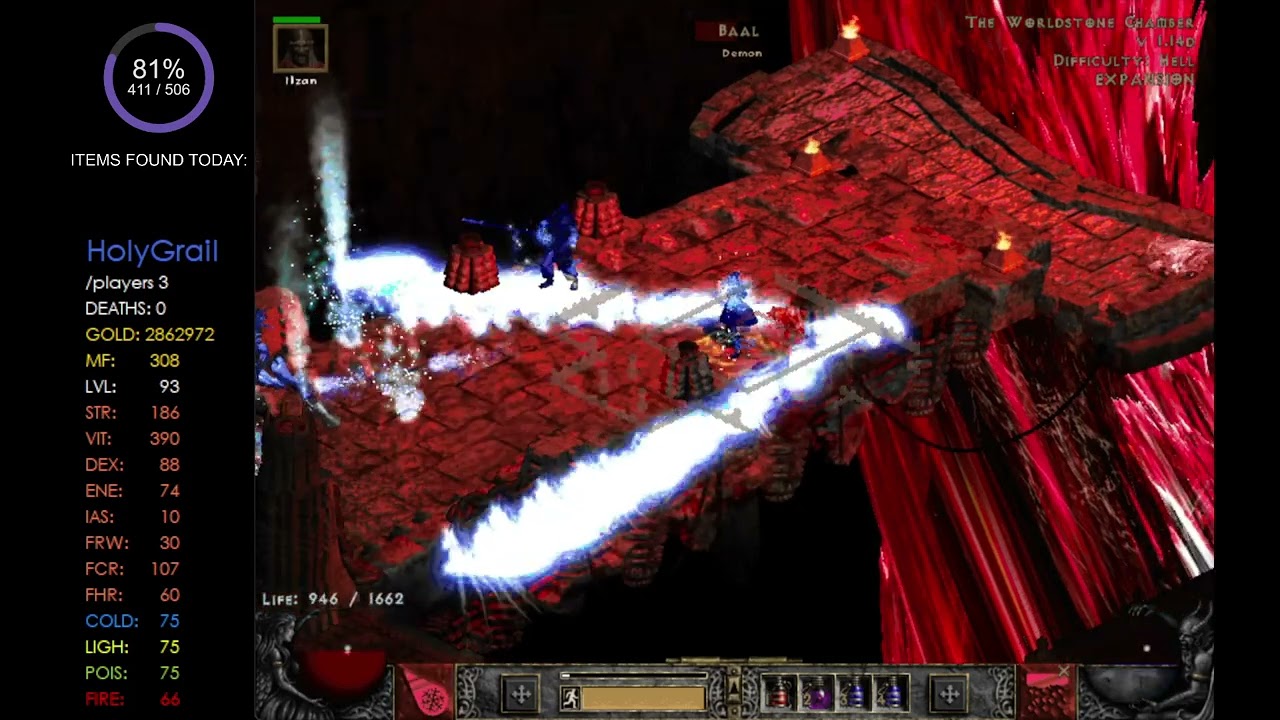 Diablo 2 HolyGrail - Amulet drop from Baal
