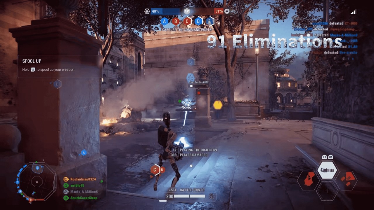 My First win with my new Battlefront Group (no commentary)