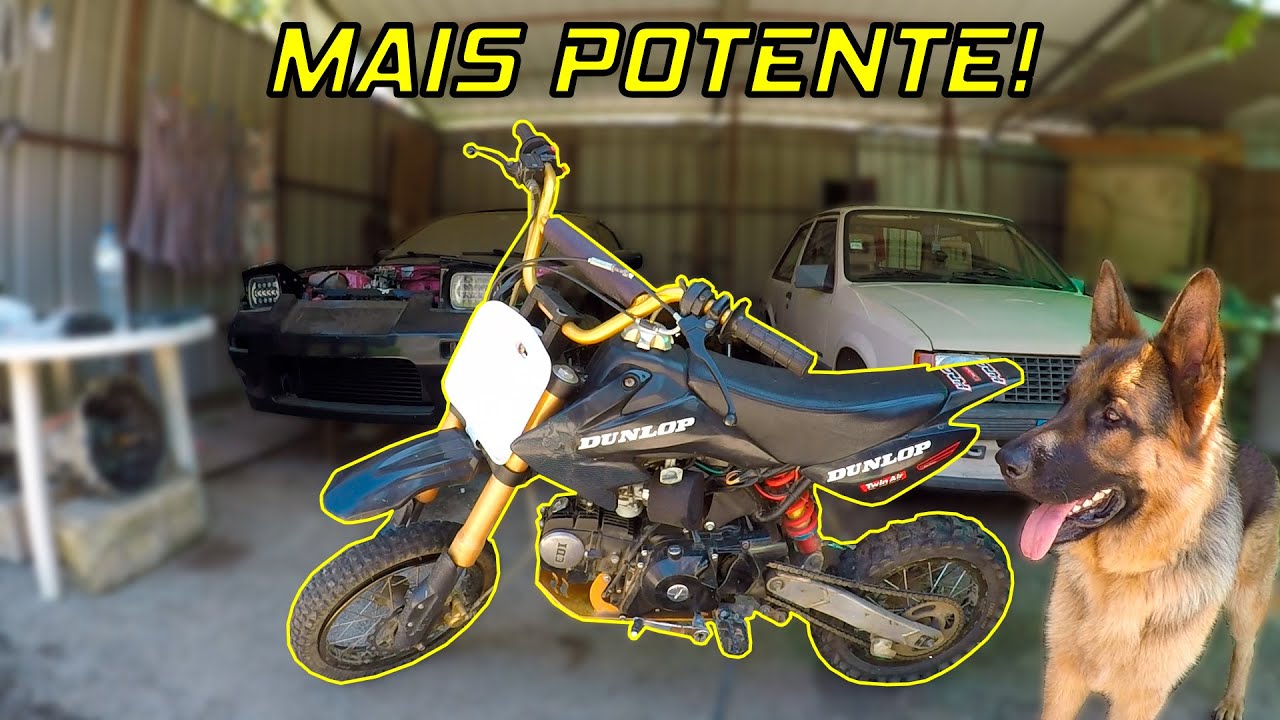 Racing CDI + Escape direto na PIT BIKE 125cc!!! 🔥
